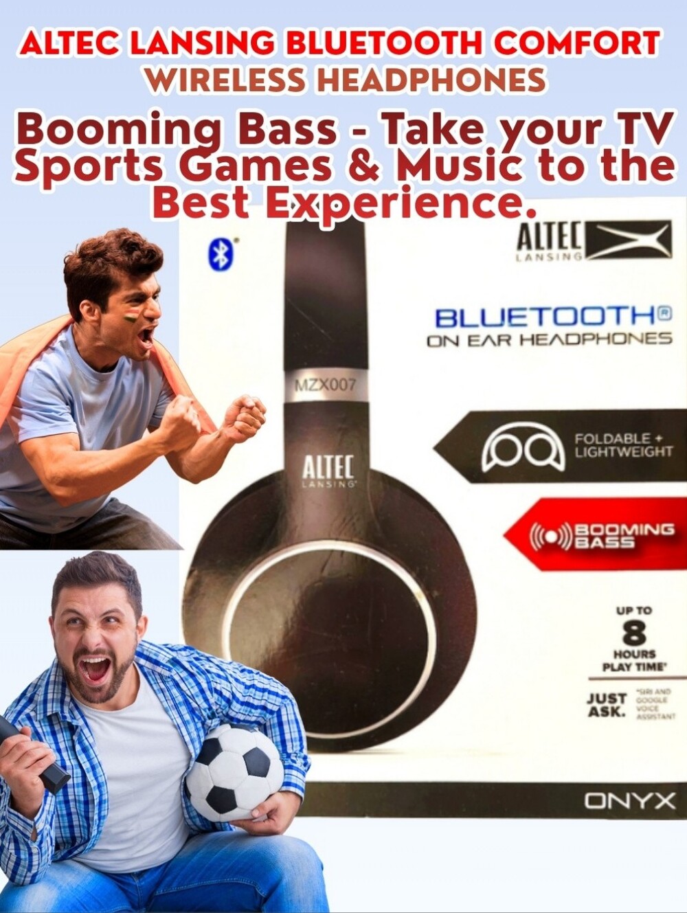 Home Entertainment Headphones Wireless Blue-Tooth Stero Apple Android Laptop New
